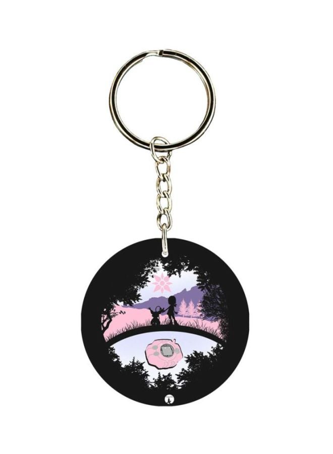 بي بي سلسلة مفاتيح مزينة بطبعة سلسلة الرسوم المتحركة "Digimon"