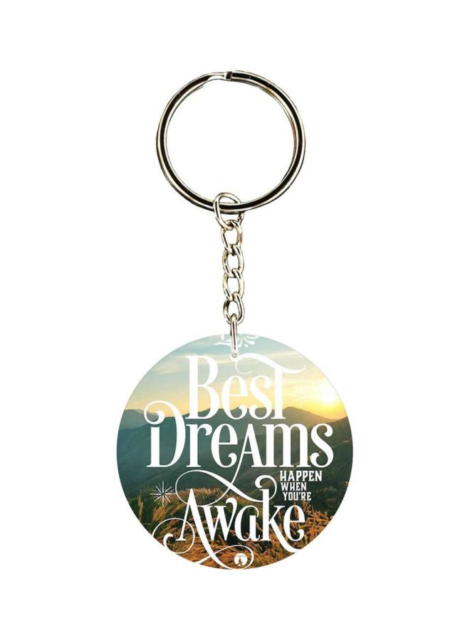 BP English Phrase Printed Keychain