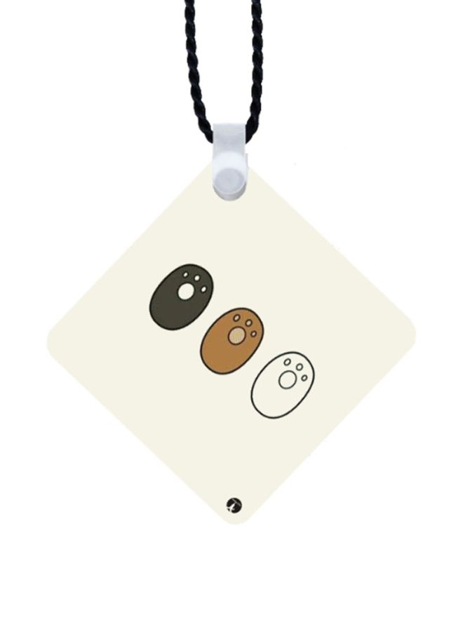 BP We Bare Bears Printed Car Mirror Pendant