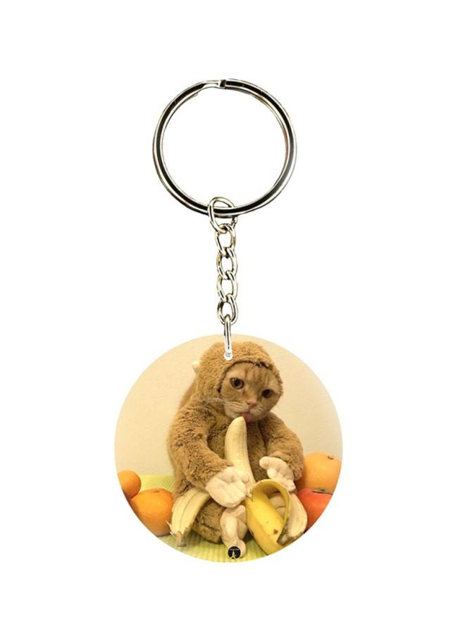 BP Cat Printed Keychain