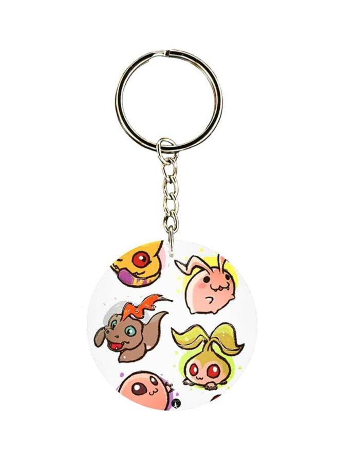 بي بي سلسلة مفاتيح برسمة من مسلسل الرسوم المتحركة أبطال الديجيتال