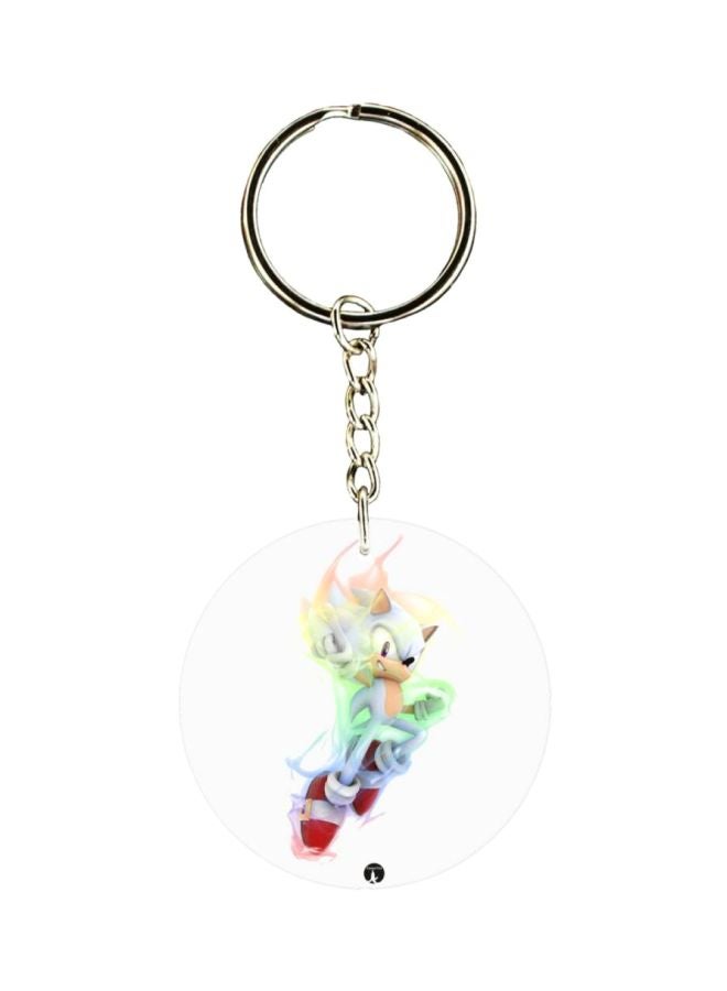 BP Double Sided Sonic Printed Keychain