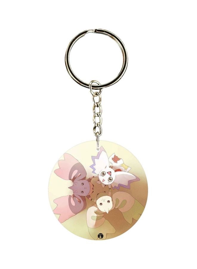 بي بي سلسلة مفاتيح مطبوعة بأحد شخصيات ديجيمون