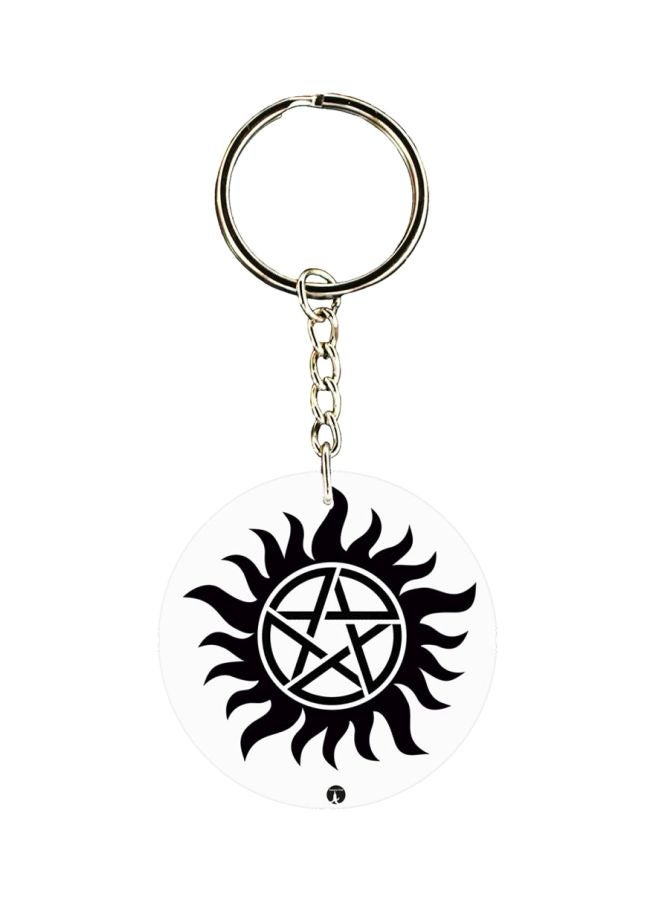 بي بي سلسلة مفاتيح من البلاستيك بطبعة مستوحاة من مسلسل "Super-Natural"