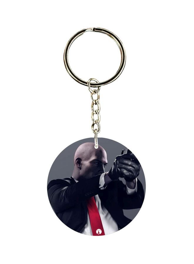 BP Hitman Printed Plastic Keychain