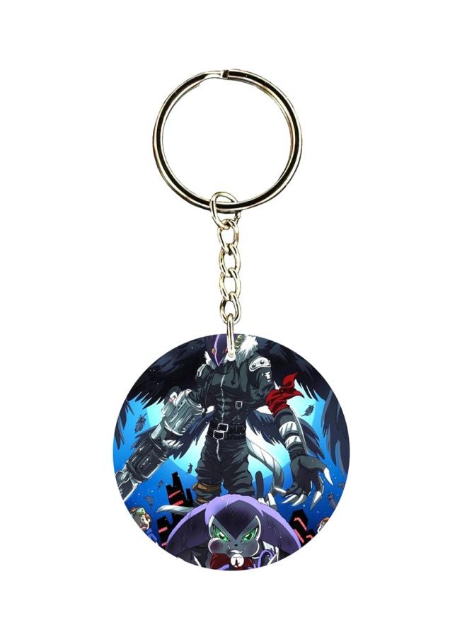 BP Anime Digimon Double Side Printed Keychain