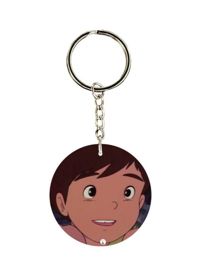 بي بي سلسلة مفاتيح بطبعة من الرسوم المتحركة "عدنان ولينا"