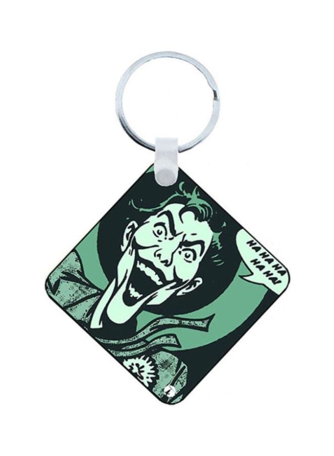 BP Joker Printed Wooden Keychain