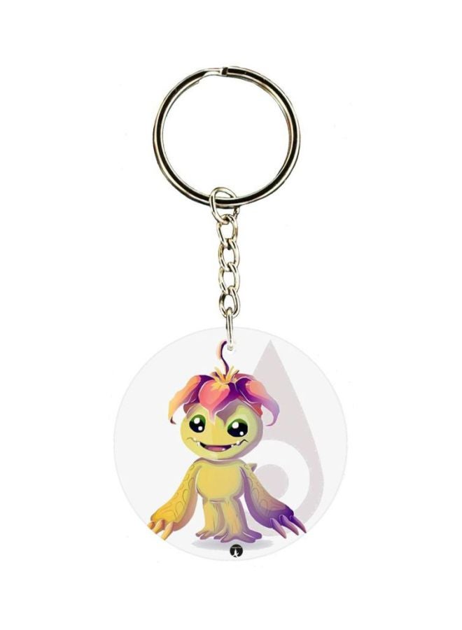 BP Double Sided Anime Digimon Printed Keychain