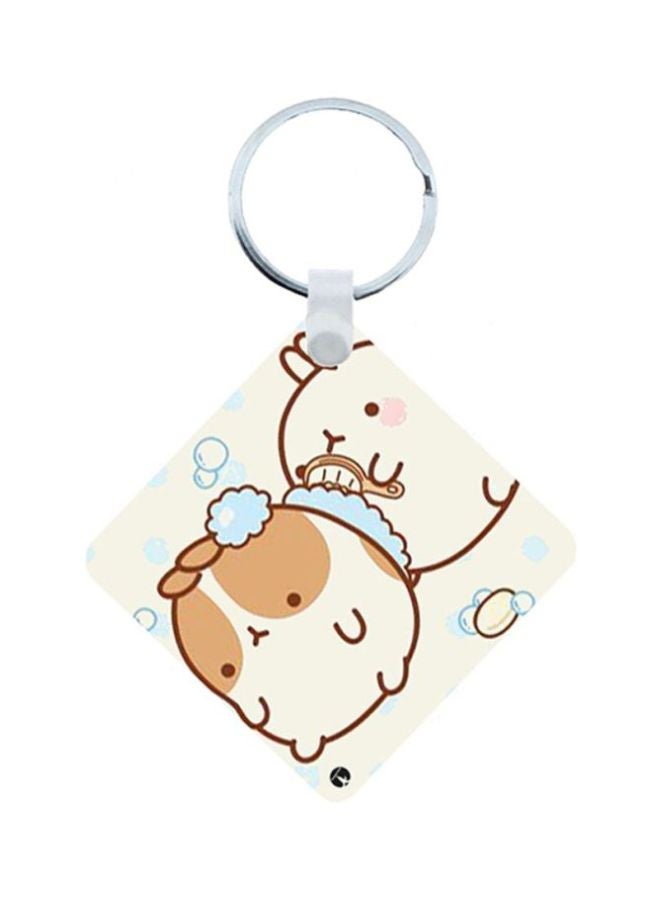 BP Rabbits Printed Keychain