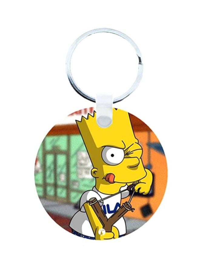 بي بي سلسلة مفاتيح بطبعة من مسلسل "The Simpsons"