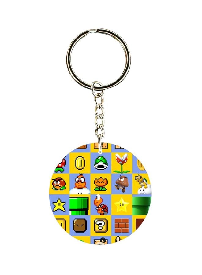 بي بي سلسلة مفاتيح مطبوعة بشخصية سوبر ماريو