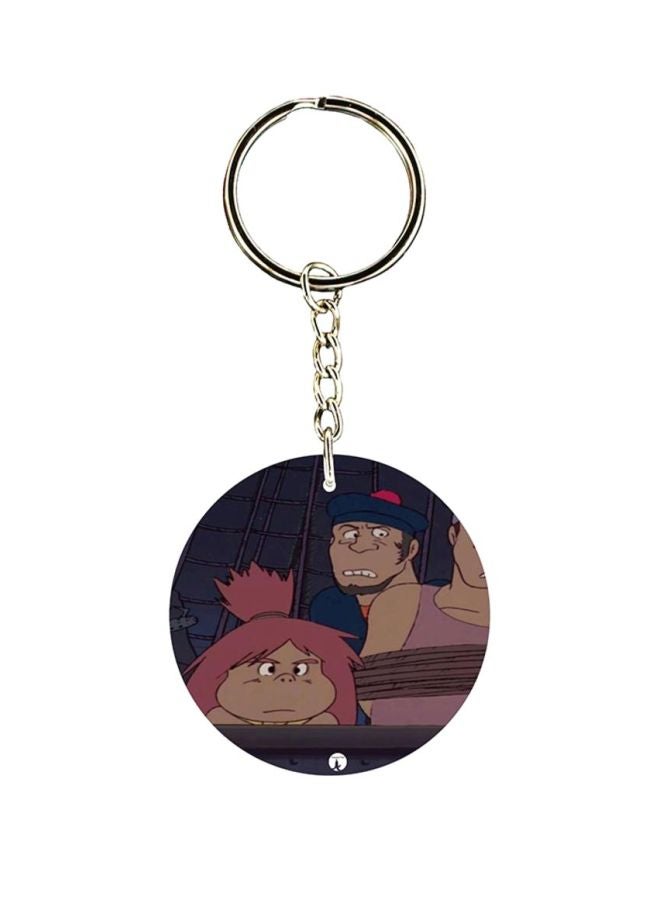 بي بي سلسلة مفاتيح بطبعة من الرسوم المتحركة "عدنان ولينا"