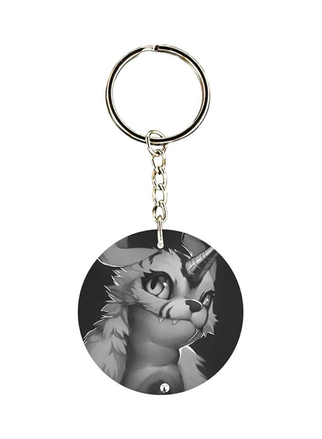 BP Anime Digimon Printed Plastic Keychain