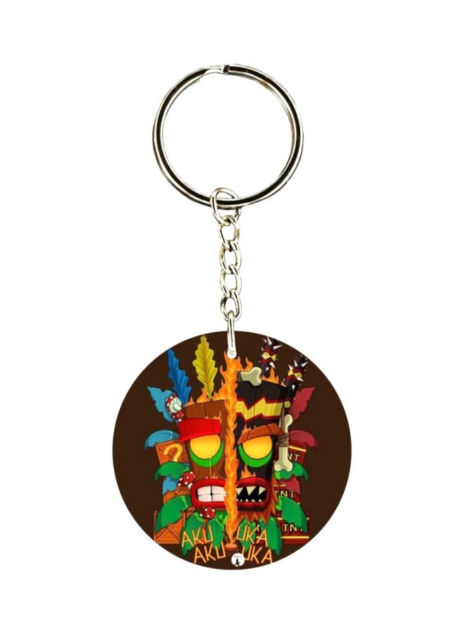 BP Crash Printed Plastic Keychain