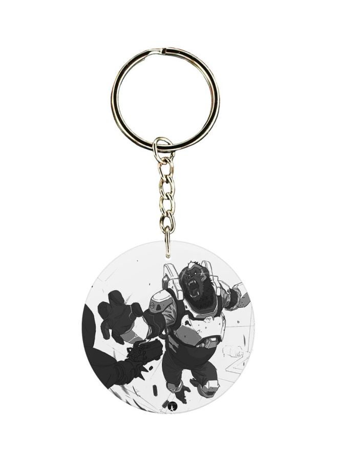 BP Overwatch Game Printed Keychain