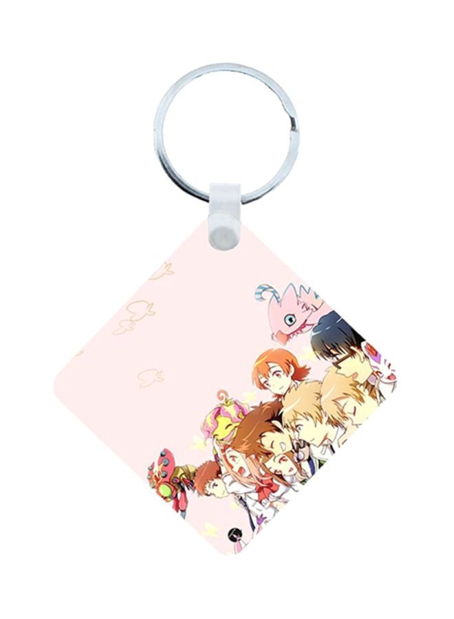 BP Anime Digimon Printed Wooden Keychain