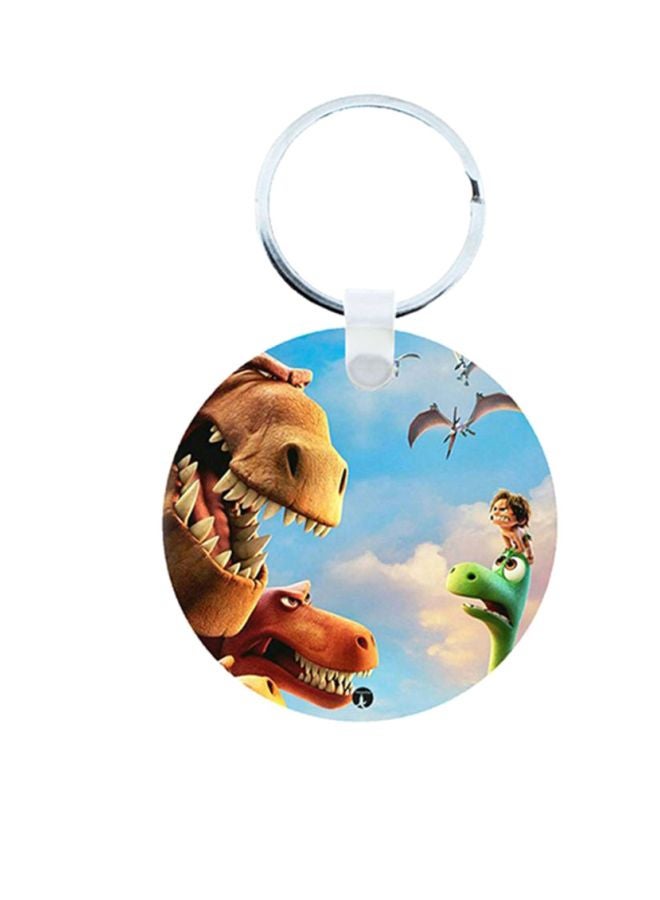 بي بي سلسلة مفاتيح من الخشب بطبعة من فيلم "Good Dinosaur"