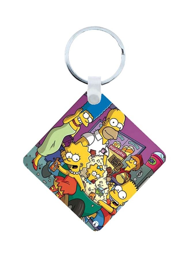 BP Simpsons Wooden Keychain