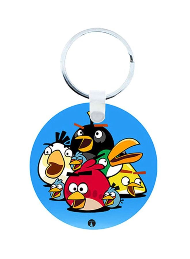 BP Angry Birds Wooden Keychain