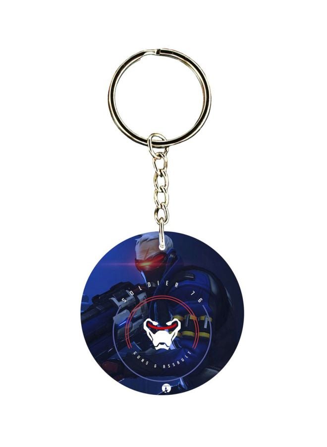 BP Video Game Overwatch Double Side Printed Keychain