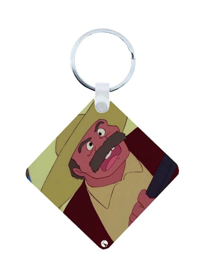 BP Adnan And Lina Wooden Keychain