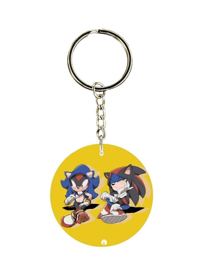 BP Double Sided Sonic Printed Keychain