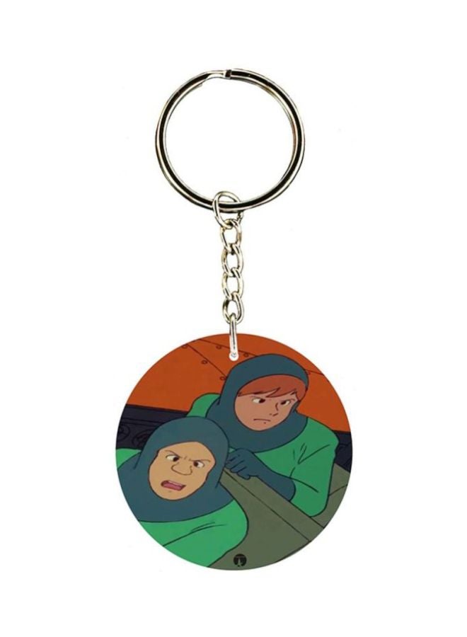 بي بي ميدالية مفاتيح بطبعة مسلسل الرسوم المتحركة "Adnan And Lina"