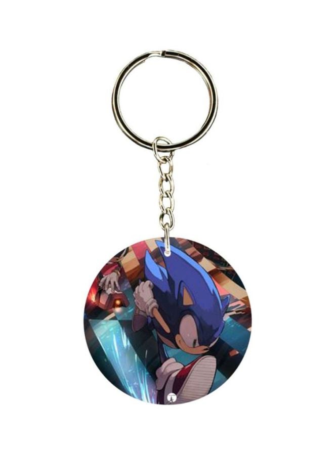 بي بي سلسلة مفاتيح بطبعة شخصية سونيك على الوجهين