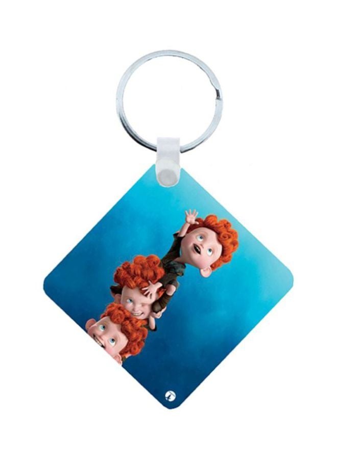 BP Brave From Disney Printed Wooden Keychain