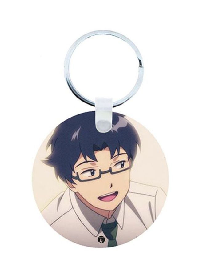 BP Digimon Anime Printed Wooden Keychain