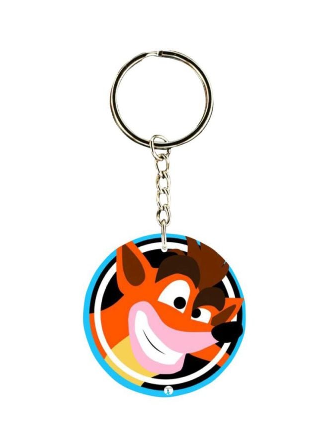 The Crash Video Game Printed Keychain