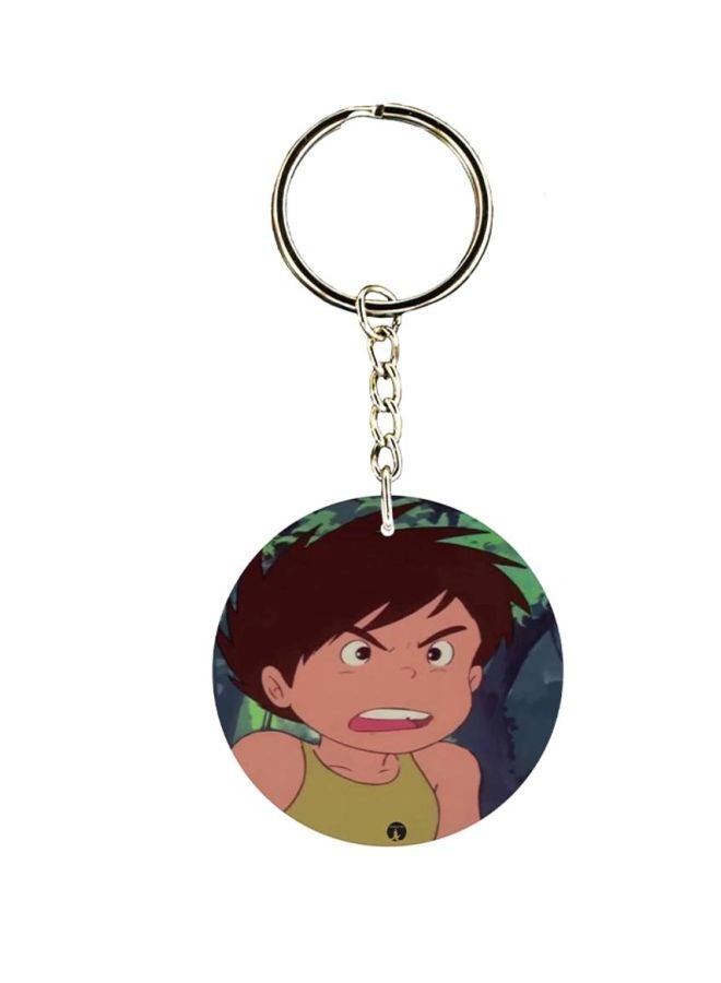 بي بي سلسلة مفاتيح مطبوعة بنقشة مسلسل الرسوم المتحركة "Adnan And Lina"