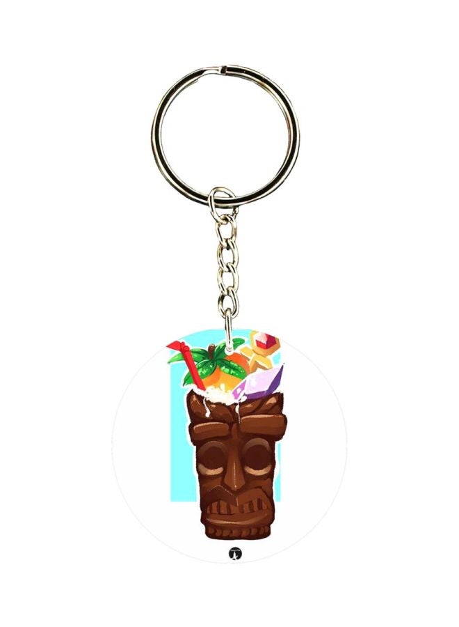 Crash Game Printed Plastic Keychain
