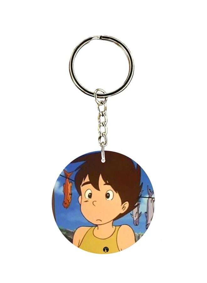 بي بي سلسلة مفاتيح مطبوعة بنقشة مسلسل الرسوم المتحركة "Adnan And Lina"