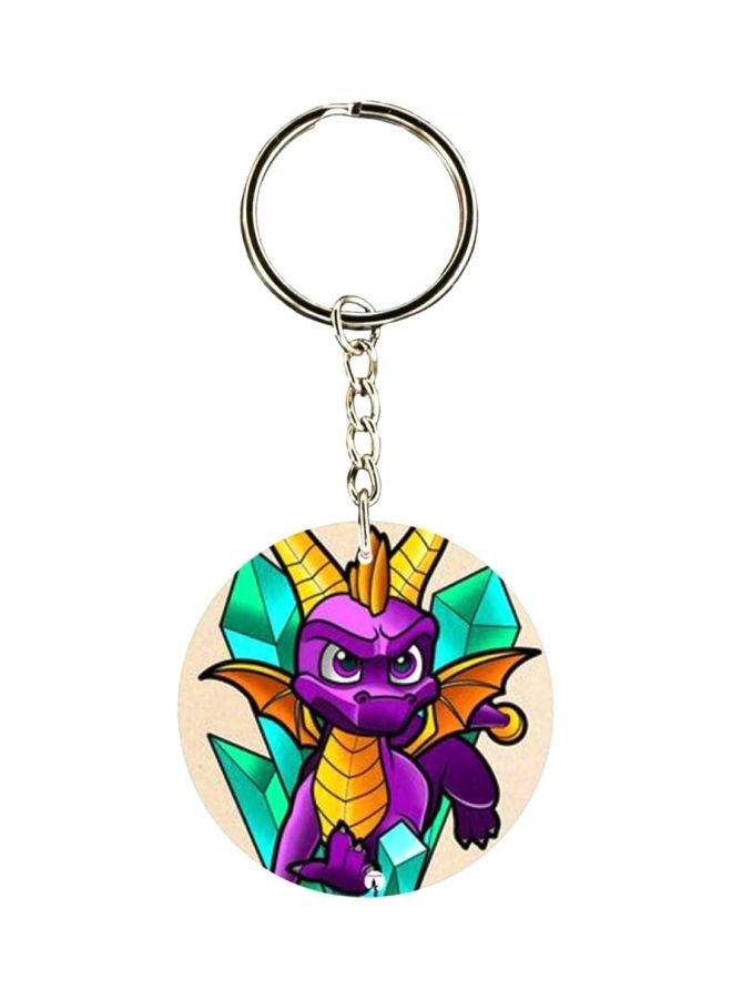 بي بي سلسلة مفاتيح بطبعة شخصية سبايرو على الوجهين