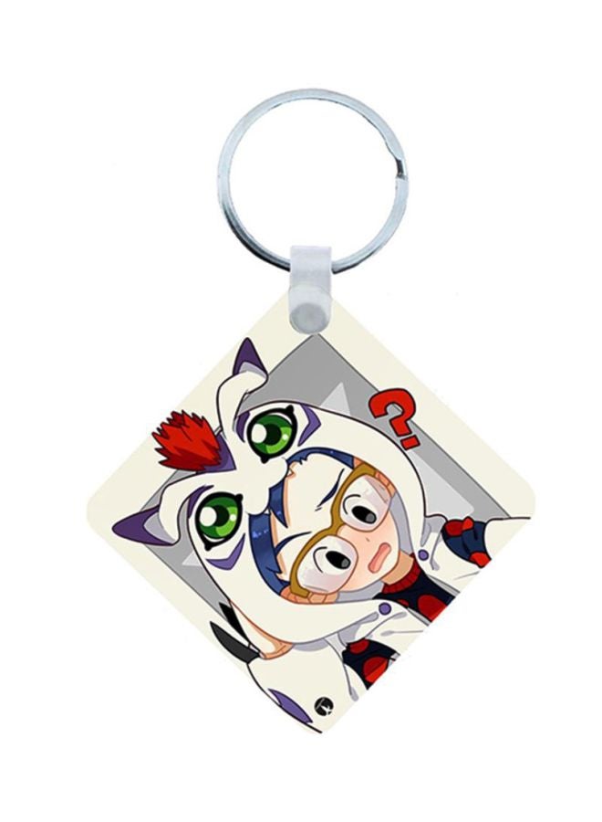 BP Digimon Anime Wooden Keychain