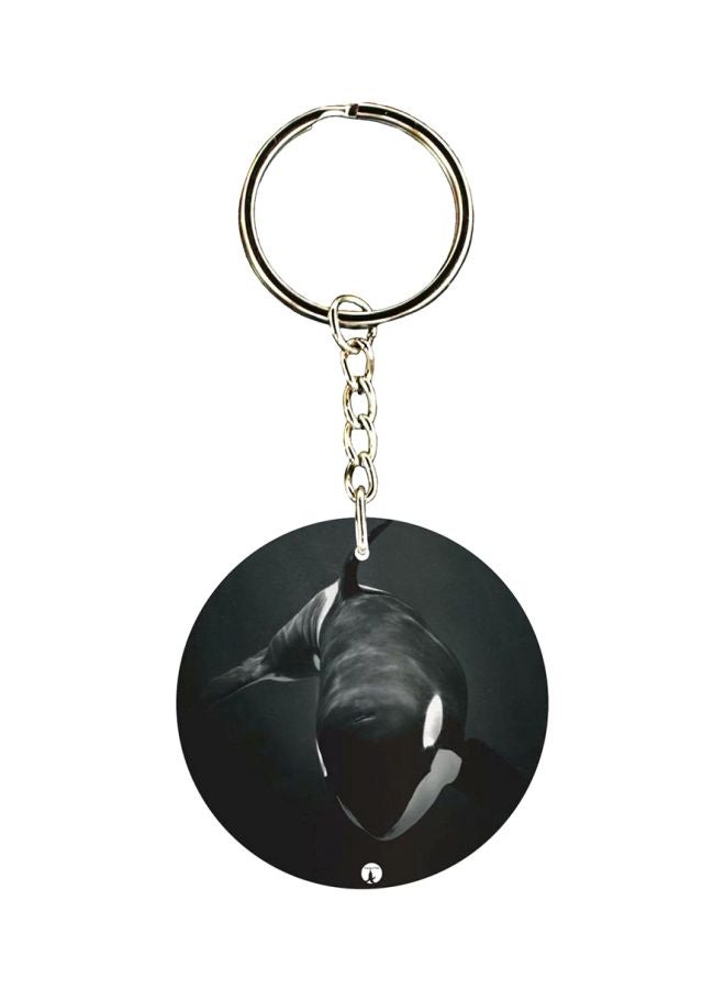The Killer Whale Printed Keychain