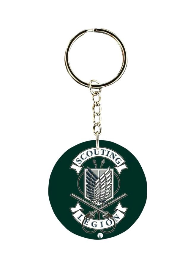 بي بي سلسلة مفاتيح مطبوعة بنمط سلسلة الرسومات المتحركة Attack On Titan