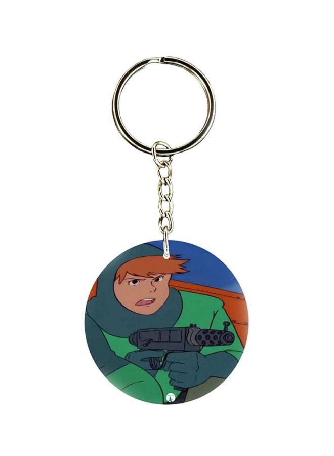 بي بي سلسلة مفاتيح بطبعة من الرسوم المتحركة "عدنان ولينا"