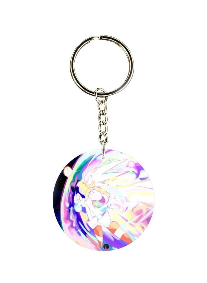 BP Sonic Printed Plastic Keychain