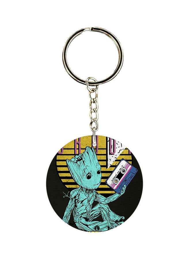 بي بي سلسلة مفاتيح بطبعة كلمة "Groot"