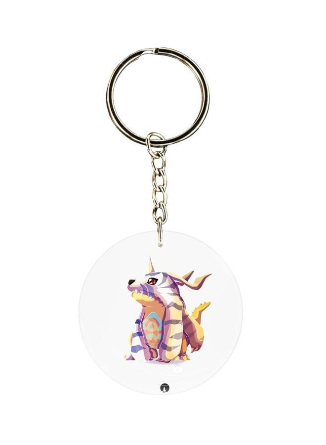 BP Anime Digimon Double Side Printed Keychain