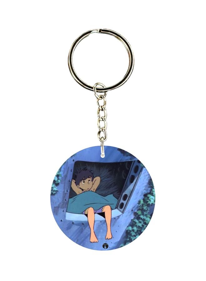 بي بي ميدالية مفاتيح بطبعة مسلسل الرسوم المتحركة "Adnan And Lina"