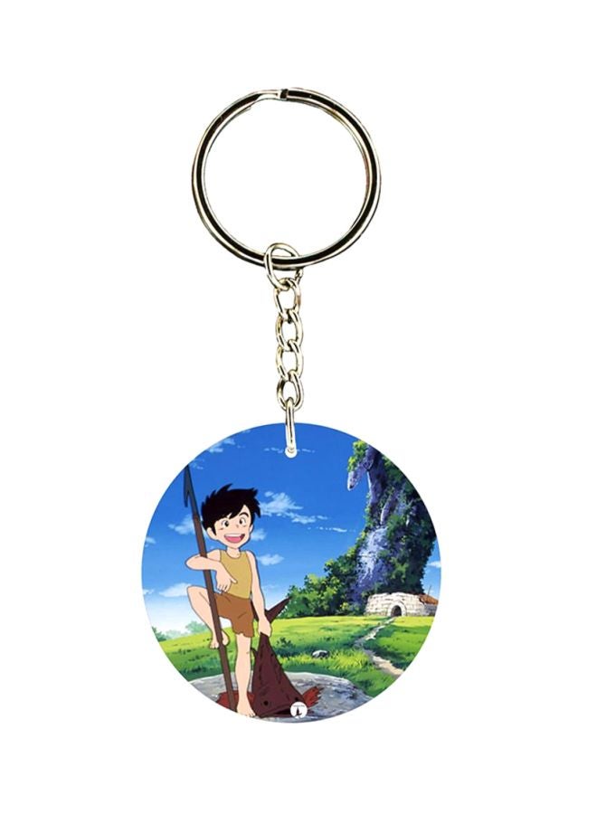 بي بي ميدالية مفاتيح بطبعة مسلسل الرسوم المتحركة "Adnan And Lina"