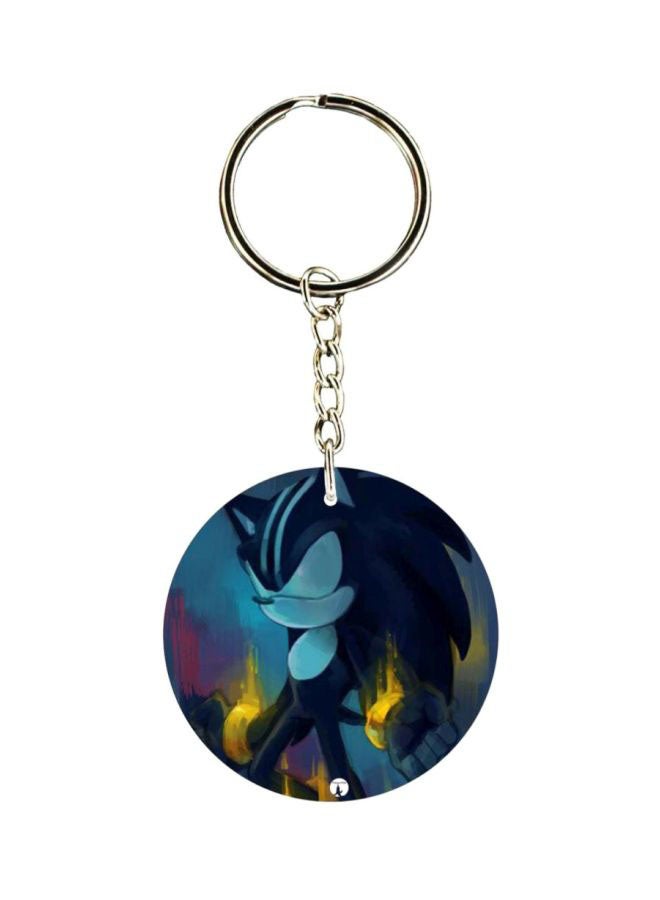 BP Double Sided Sonic Printed Keychain 