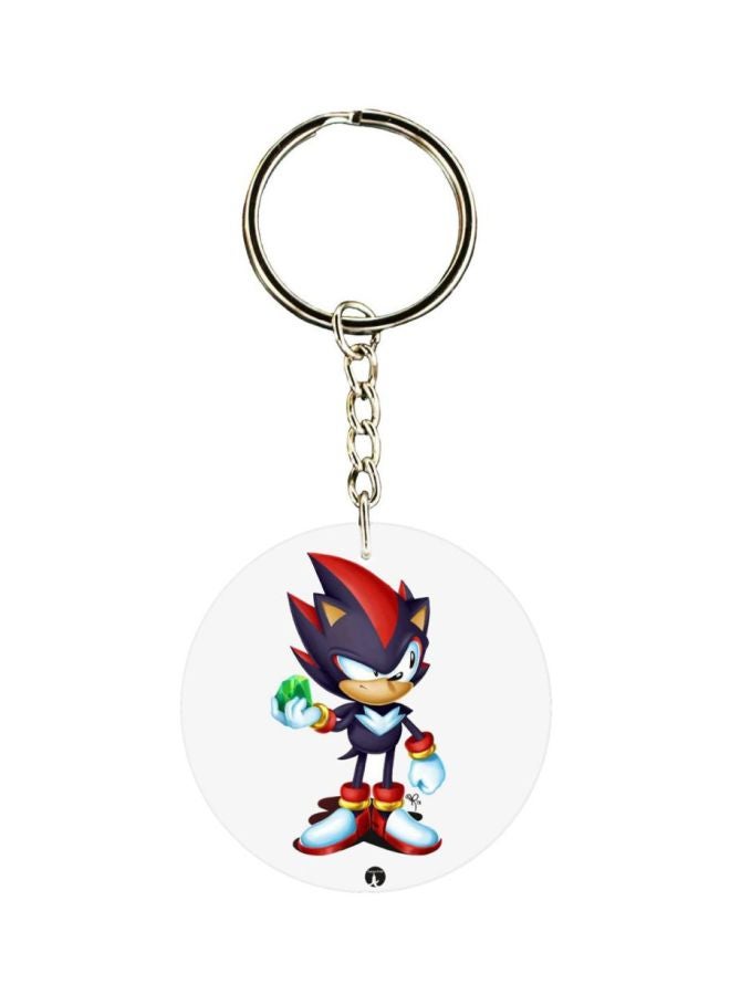 بي بي سلسلة مفاتيح بطبعة شخصية سونيك على الوجهين