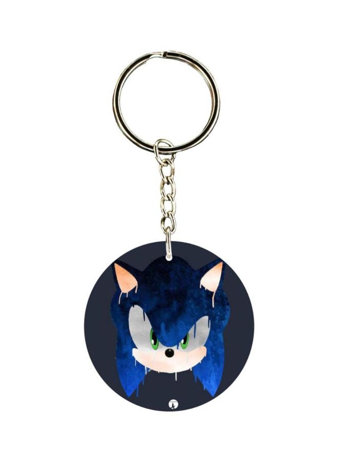 BP Double Sided Sonic Printed Keychain