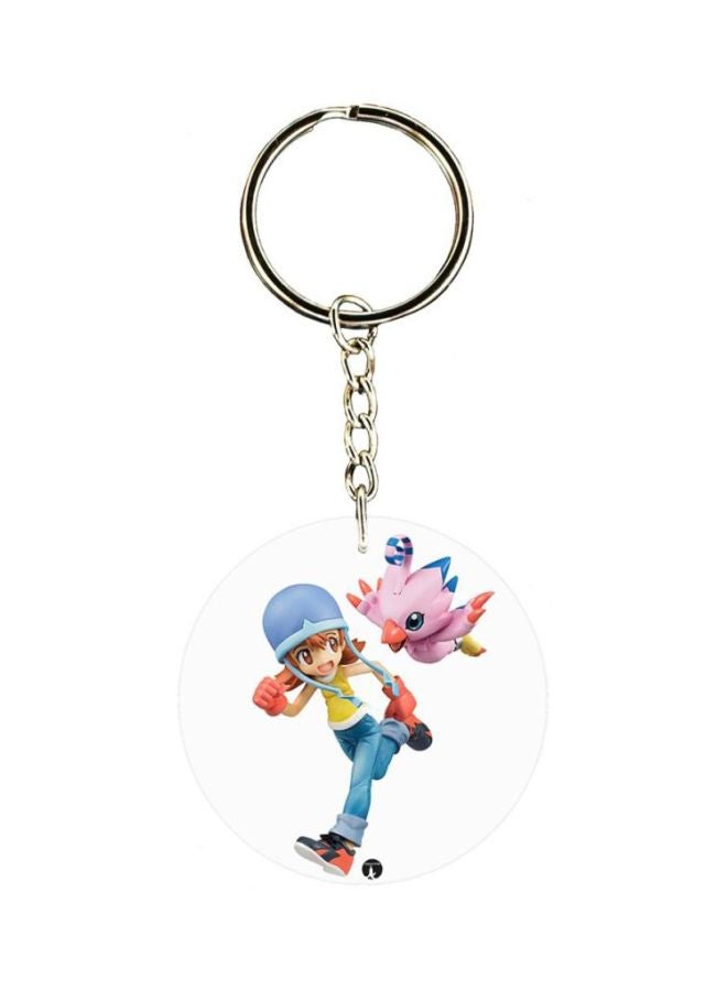 BP Anime Digimon Double Side Printed Keychain