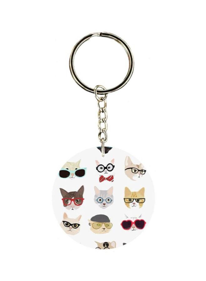 BP Cats Printed Keychain